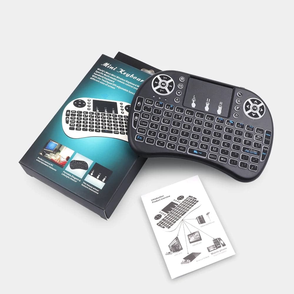 I8 English Backlit Wireless Mini Keyboard - Image 4